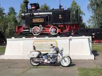 Dampflokomotiven auf der geführten Motorradtour nach Rumänien
